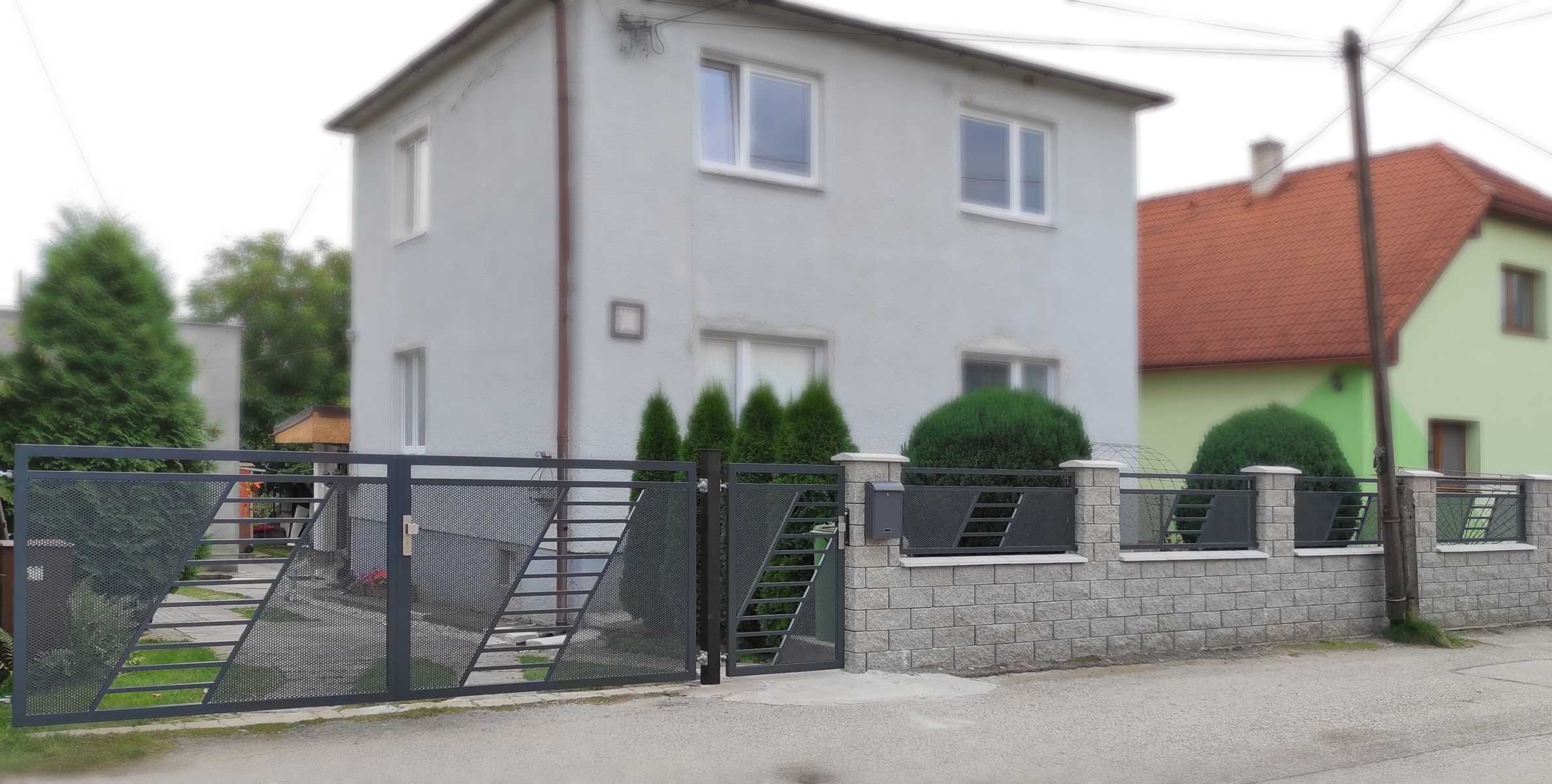 dizajnový moderný plot2, Trenčiansky kraj, estetické kovové oplotenie